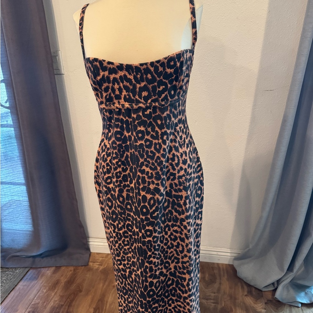 PrettyLittleThing Leopard Print Midi Dress
